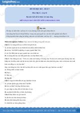 Đề thi học kì 1 Địa lí 10 - Đề số 9
